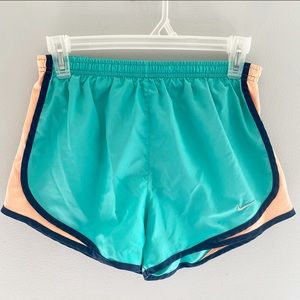 Nike Running Shorts Rare Teal Navy Peach Athletic